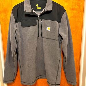 Men’s Carhartt quarter zip relaxed fit pullover. Size:Medium